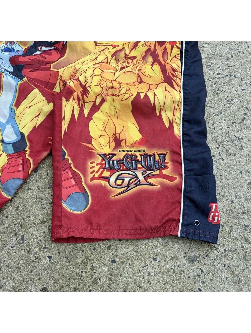 Shonen Jump's YU-GI-OH! GX Size 12/14 Swim Trunks Vtg 1996 Surf Skate Anime
